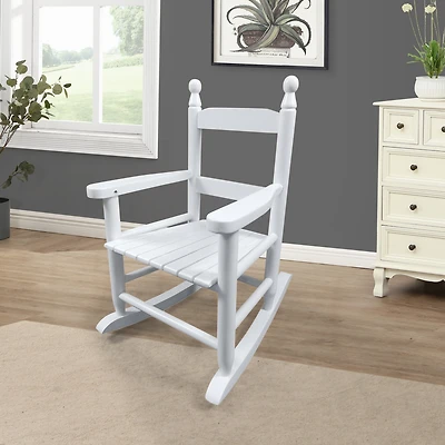 Streamdale White Rocking Chair for Kids Indoor/Outdoor
