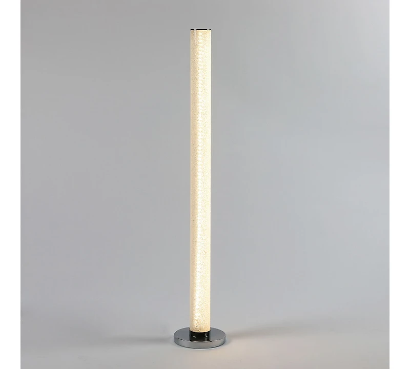 Streamdale 49" Led Illuminari White Crystal Sand Rocks Column Floor Lamp