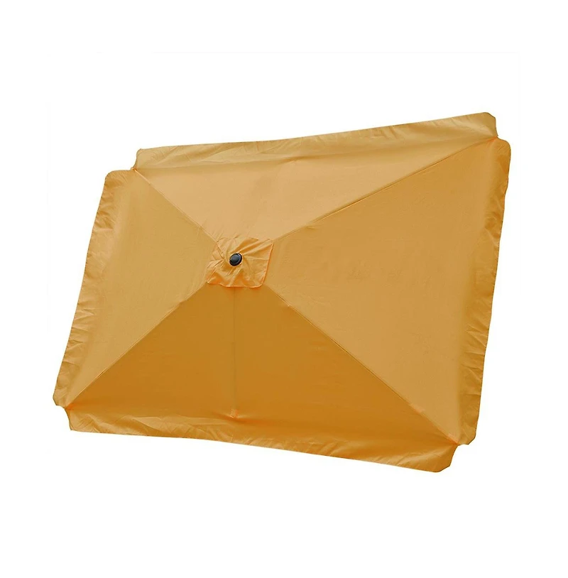 10x6ft Universal Replacement Umbrella Canopy with Tippet Top Cover Patio Beach