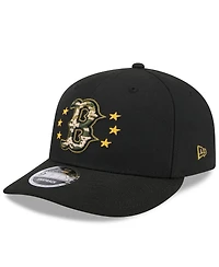 New Era Men's Black Boston Red Sox 2024 Armed Forces Day Low Profile 9FIFTY Snapback Hat