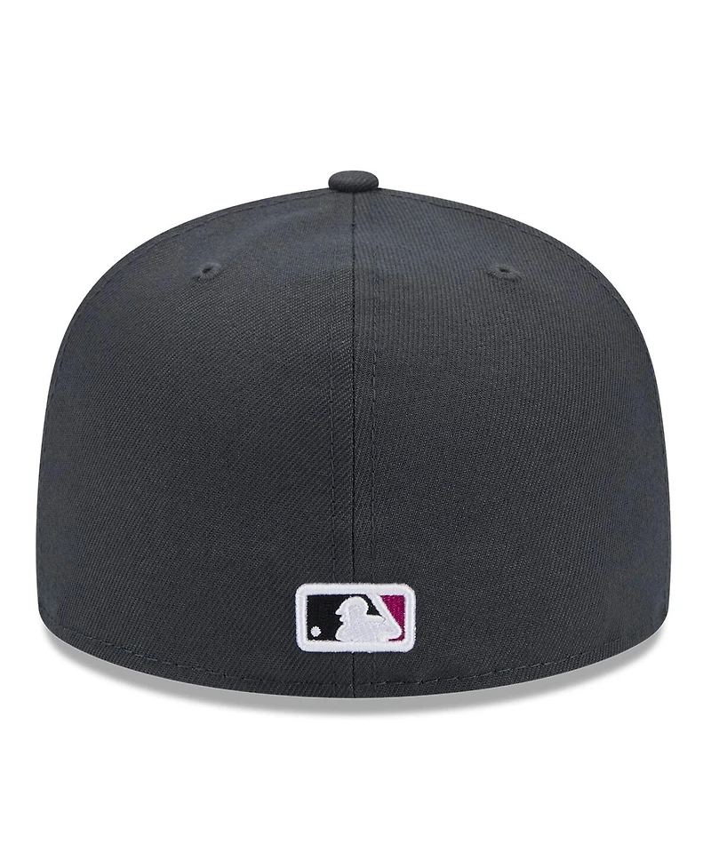 New Era Men's Graphite New York Mets 2024 City Connect Icon 59FIFTY Fitted Hat