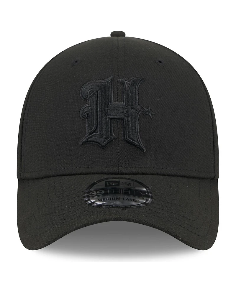 New Era Men's Black Houston Texans on 39THIRTY Flex Hat