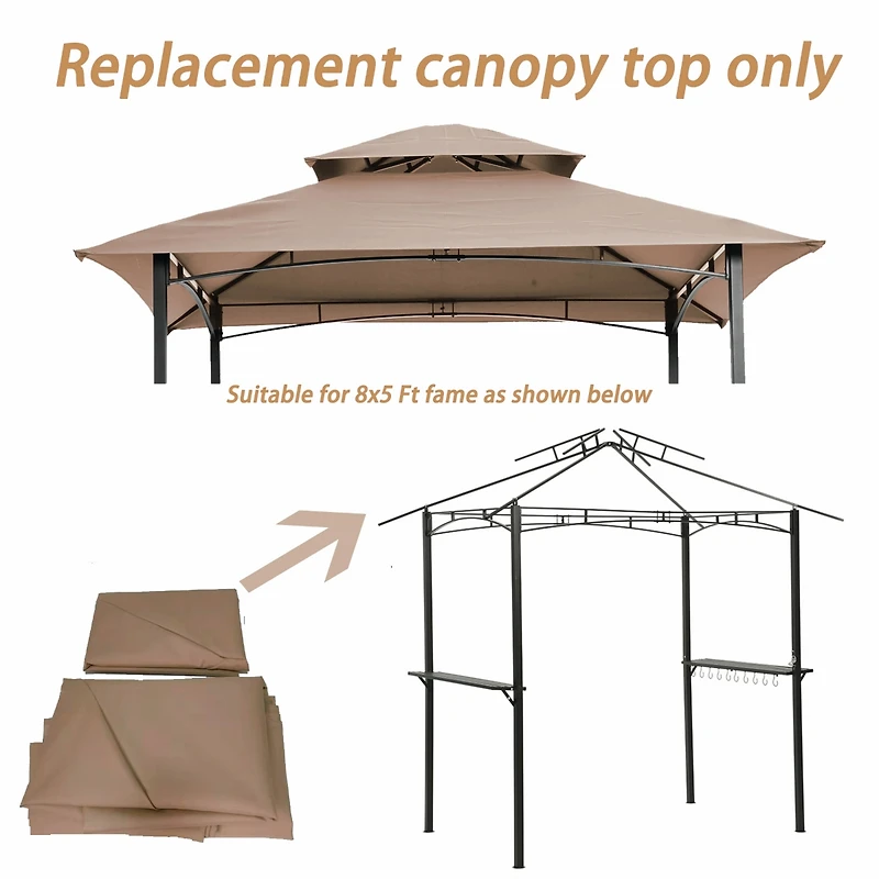 Streamdale Grill Canopy Replacement, Double Tiered