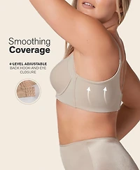 Leonisa Back Smoothing Bra with Soft Full Coverage Cups 011970