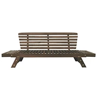 Streamdale Adjustable Patio Daybed Sofa with Gray Cushions