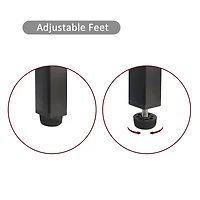 Streamdale Furniture Modern Rattan Coffee Table with Sliding Door Storage