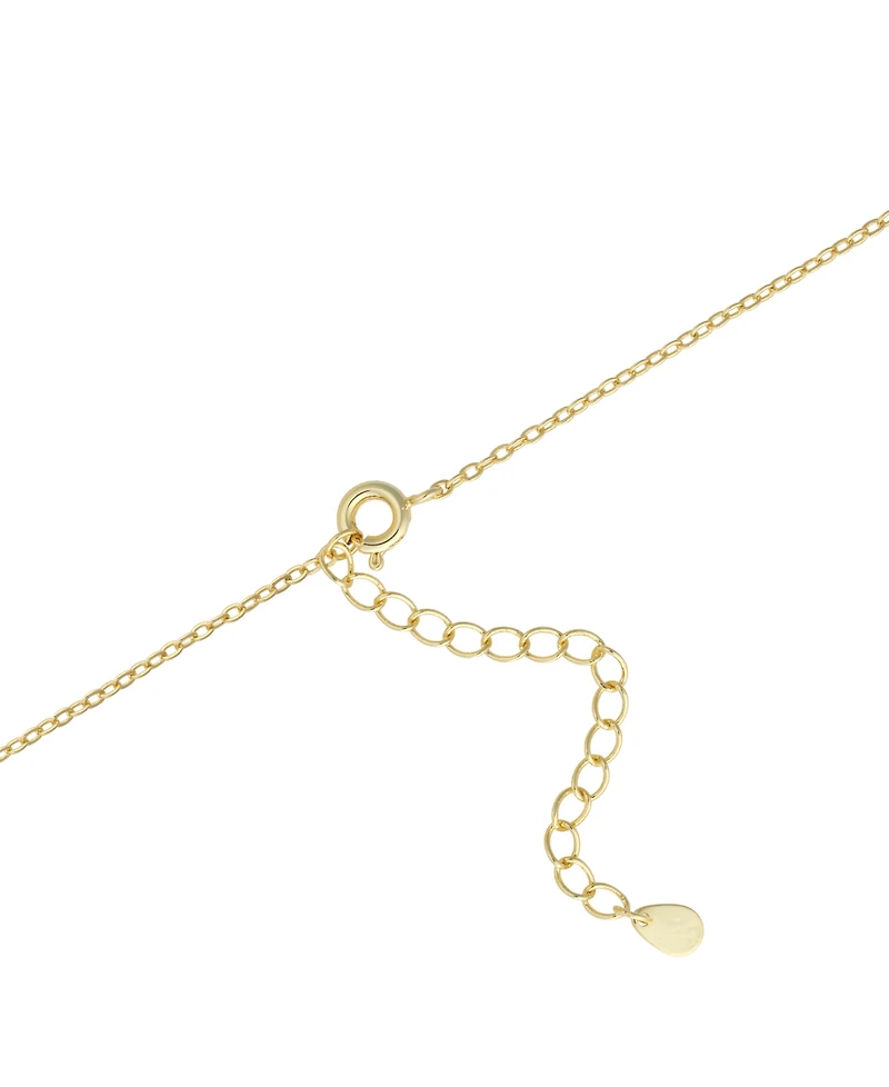 Macy's Stone Quartz Pointed Hexagon Pendant Necklace 14k Gold Plated or Silver