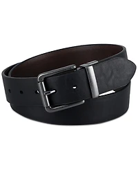 Levi's Men's Logo Buckle Stretch Reversible Leather Belt