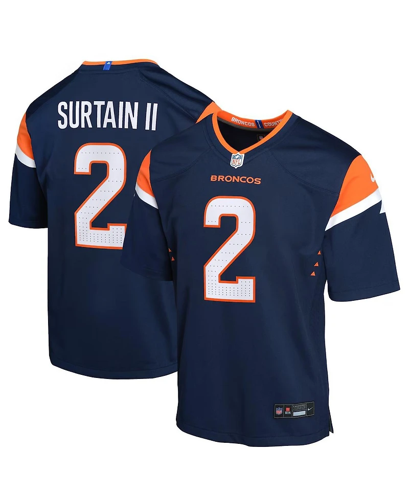 Nike Big Boys and Girls Patrick Surtain Ii Denver Broncos Alternate Game Jersey