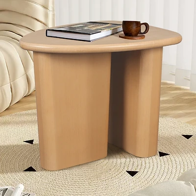 Streamdale Furniture Tapered Tabletop Side Table(Natural Wood)