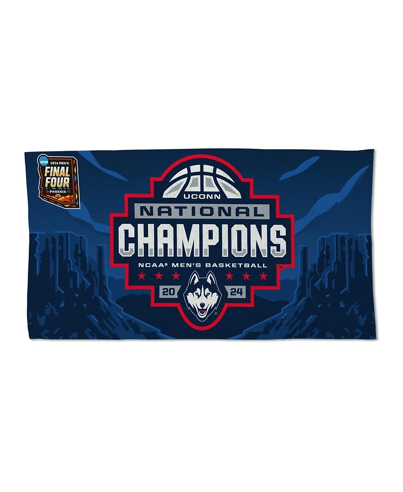 WinCraft UConn Huskies 2024 Ncaa Men's Basketball National Champions Locker Room 22'' x 42'' On-Court Double-Sided Celebration Towel