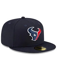 New Era Men's Navy Houston Texans Basic 59FIFTY Fitted Hat