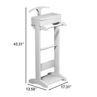 Streamdale Portable Garment Rack with Storage