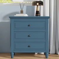 Streamdale 3-Drawer Nightstand Storage Wood Cabinet