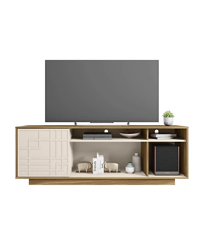 Streamdale Contemporary Tv Stand For TVs Up To 70", Oak