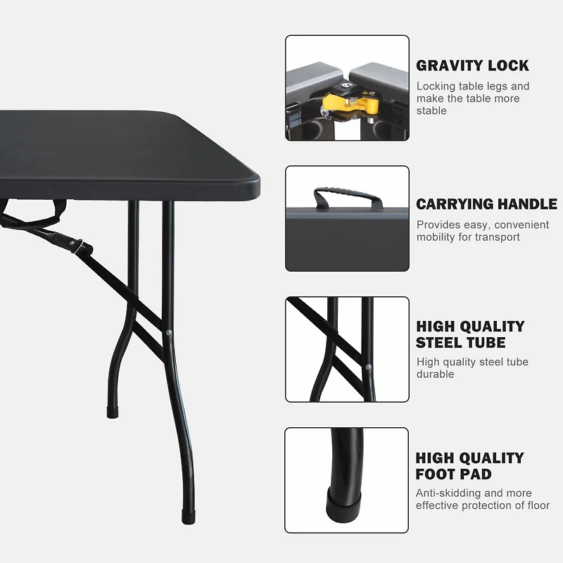 Streamdale Portable Folding Table for Camping and Parties