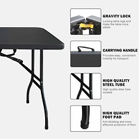 Streamdale Portable Folding Table for Camping and Parties