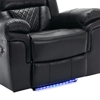 Streamdale Manual Recliner Chair with Led for Home Theater