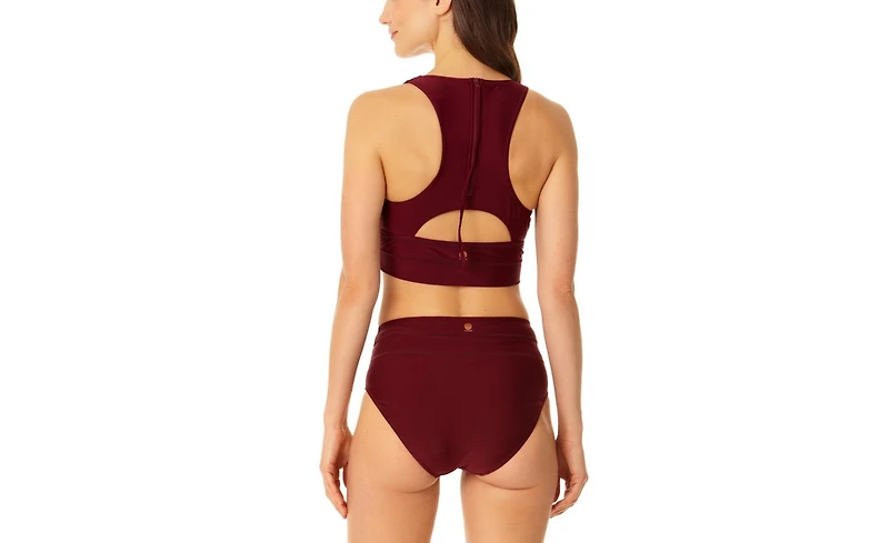 Coppersuit Women's Banded Halter Longline Bra Top