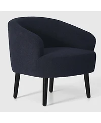 WestinTrends 29" Wide Mid Century Modern Club Barrel Accent Armchair, Set of 2