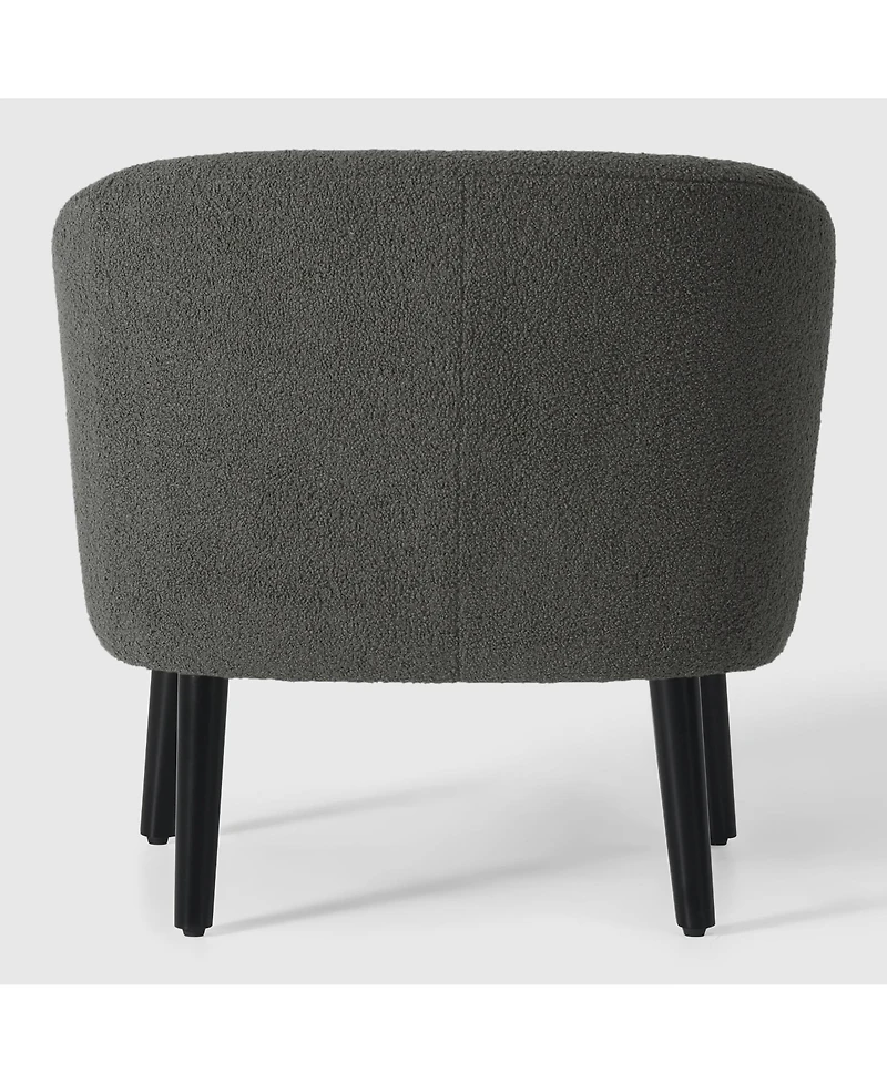 29" Wide Mid Century Modern Club Barrel Accent Armchair