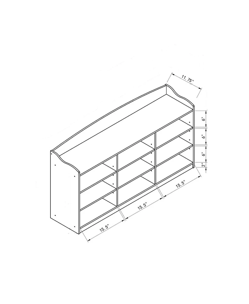Simplie Fun Shoe Bench White