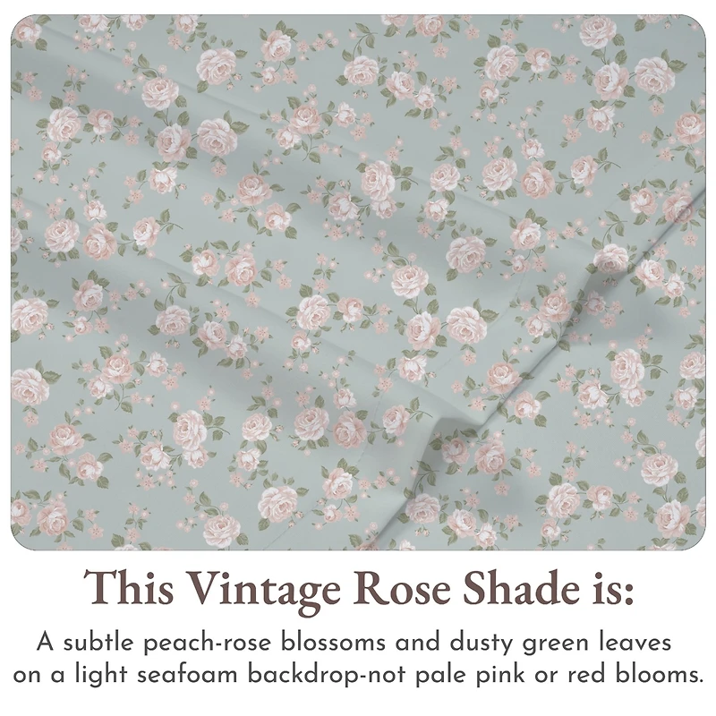 Floral Sheet Set Twin Xl, Soft 100% Cotton Sheets, Sateen, 3 Pc Deep Pocket Bedding Sheets & Pillowcase Set - Chic Floral