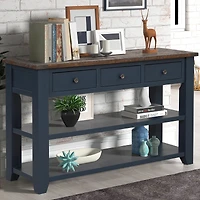 Streamdale 48" Solid Wood Console Table with 3 Drawers