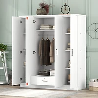 Streamdale 4-Door Wardrobe With 1 Drawer