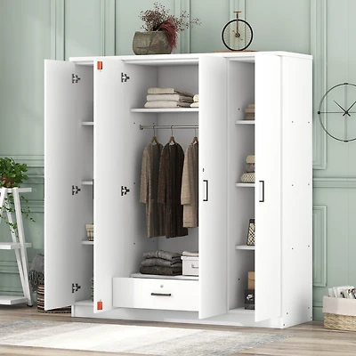 Streamdale 4-Door Wardrobe With 1 Drawer