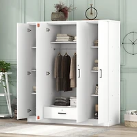 Streamdale 4-Door Wardrobe With 1 Drawer