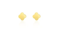 The Lovery Gold Clover Earrings 14K Yellow Gold