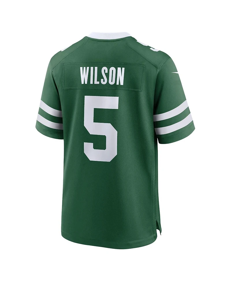 Nike Men's Garrett Wilson Legacy Green New York Jets Game Jersey