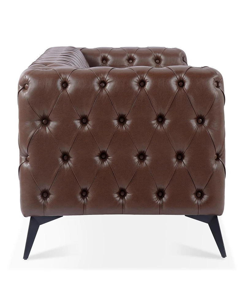 Streamdale Furniture 84.06" Width Traditional Square Arm Removable Cushion 3 Seater Sofa