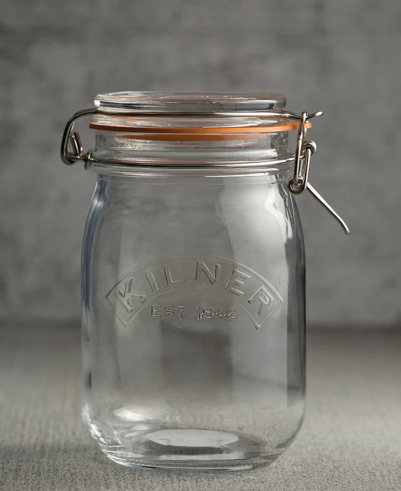 Kilner Set of Square Clip Top Jars