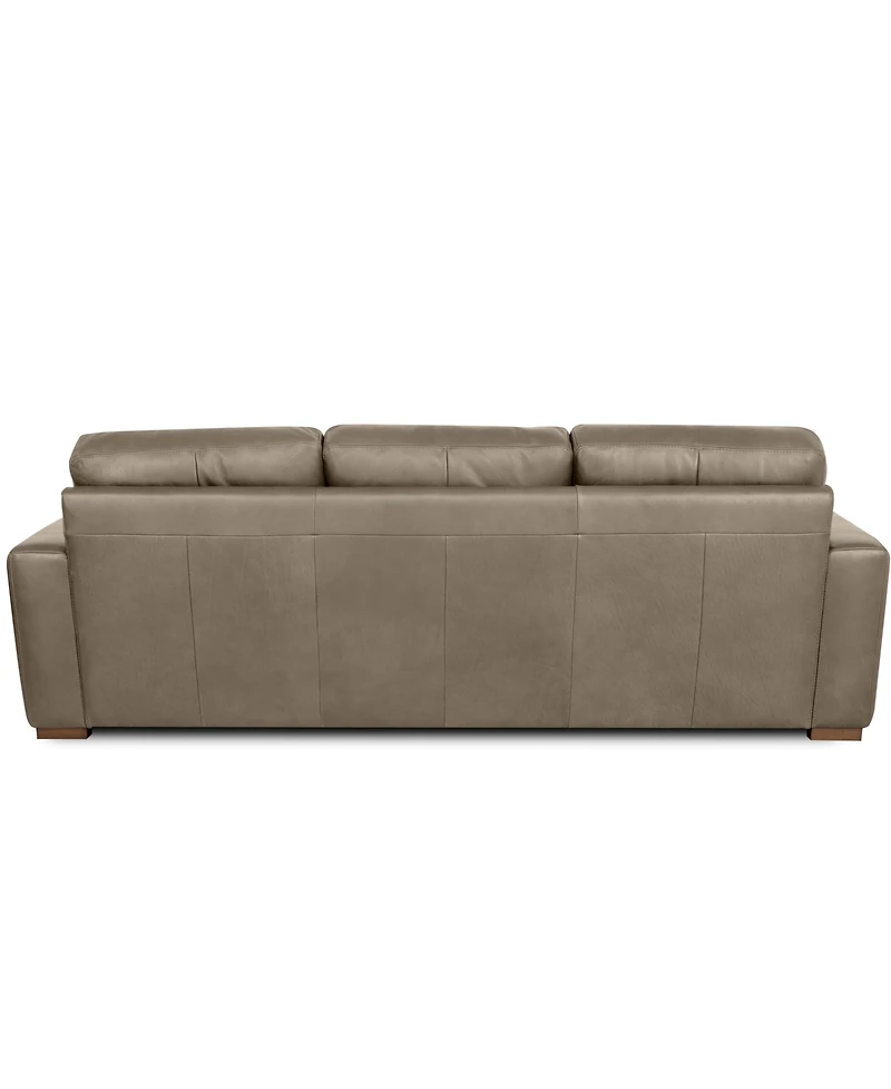 Rutherford Home Matera 96" Leather over 3 Sofa