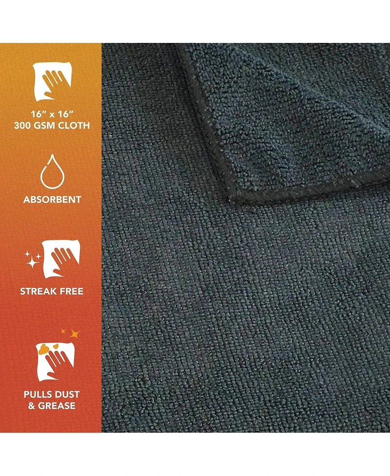 Arkwright Home Smart Choice Microfiber Cloths (12 Pack), 16x16, 49gm, Multi-Purpose, Reusable, Color Options