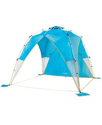 ECR4Kids Lightspeed Outdoors Tall Canopy with Shade Wall, Deep Navy