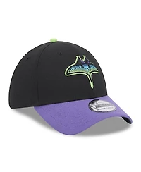 New Era Men's Black Tampa Bay Rays 2024 City Connect 39THIRTY Flex Fit Hat