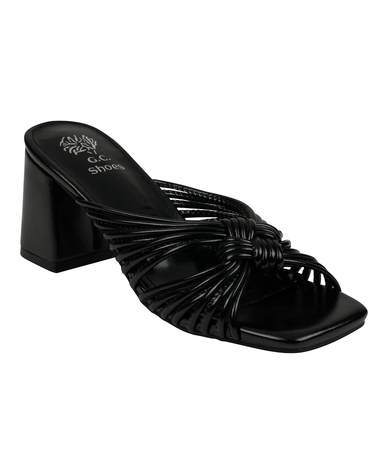 Gc Shoes Women's Josie Strappy Block Heel Dress Sandals