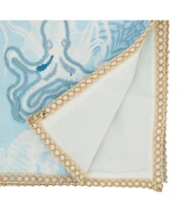 Saro Lifestyle Sealife Serenity Table Runner, 16"x72"