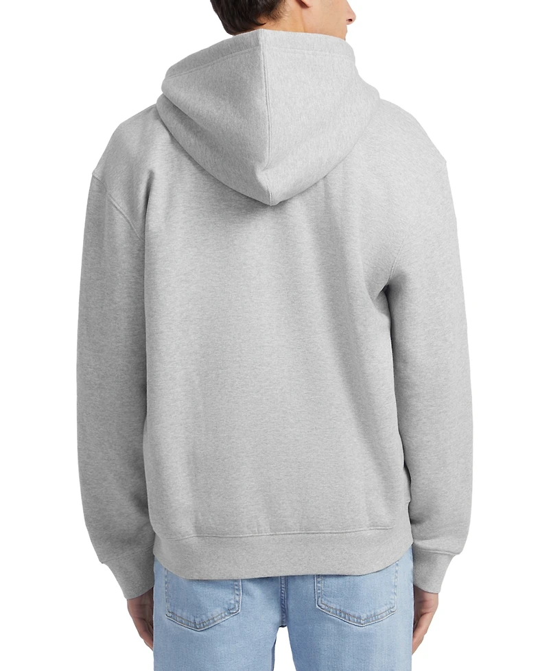 Guess Jeans Men's Regular-Fit Tufted-Chenille Logo Applique Full-Zip Hoodie