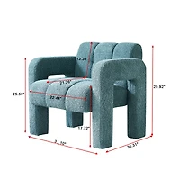 Simplie Fun 31.10" Wide Boucle Upholstered Accent Chair