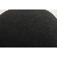 Soft Boucle Round Ottoman Footrest Stool, Black