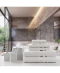 Arkwright Home Magellan Hand Towels (12 Pack), 16x30 in., Soft Ring Spun Cotton, White