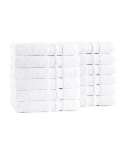 Arkwright Home Magellan Bath Towels (12 Pack), 27x50 in., Soft Ring Spun Cotton, White