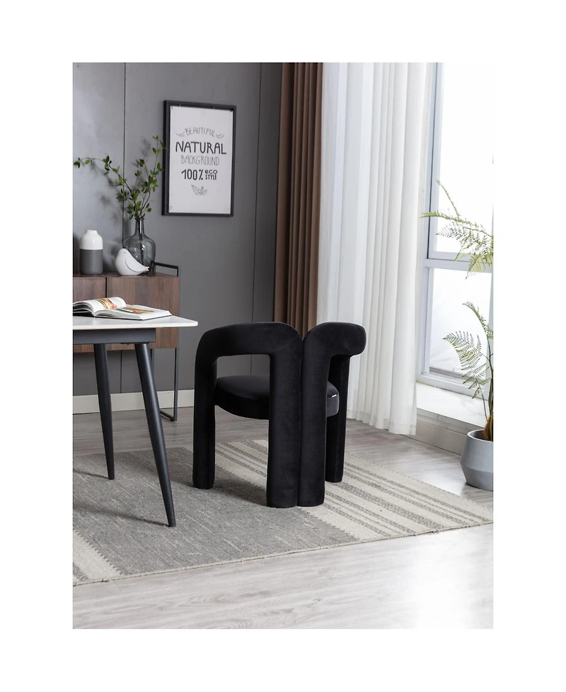 Simplie Fun Modern Fabric Upholstered Dining Chairs (Set of 2)