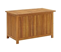 Patio Storage Box 35.4"x19.7"x22.8" Solid Wood Acacia