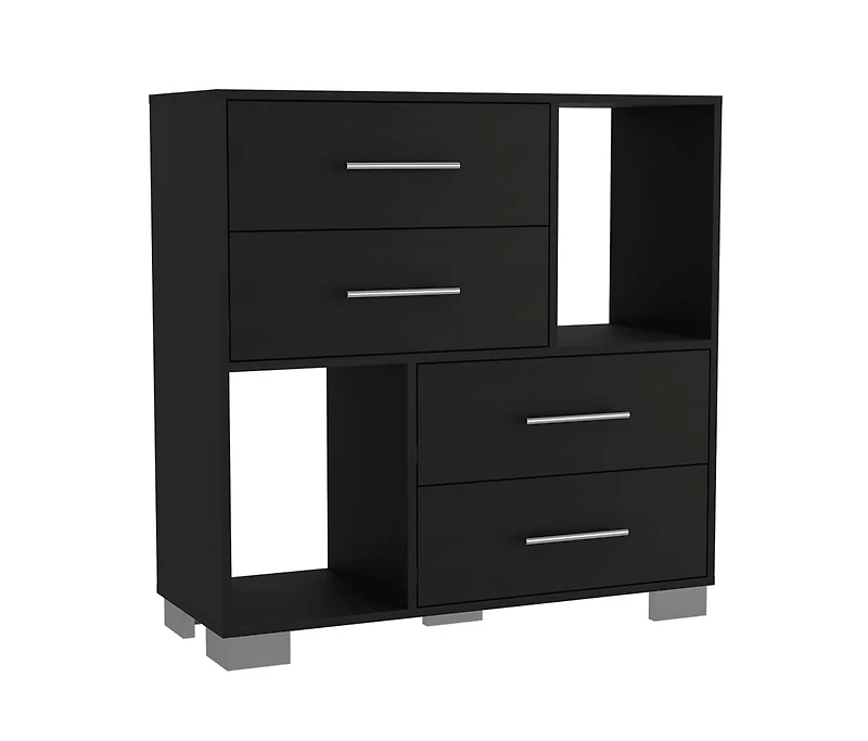 Streamdale Krista Dresser, Two Open Shelves, Four Drawers