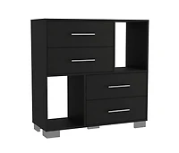 Streamdale Krista Dresser, Two Open Shelves, Four Drawers